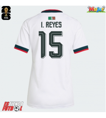México Israel Reyes #15 Segunda Equipación Mujer Mundial 2026 Manga Corta